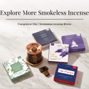White Sage, Palo Santo & Dragon's Blood Incense Bricks and Burner Display Set
