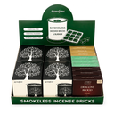 White Sage, Palo Santo & Dragon's Blood Incense Bricks and Burner Display Set