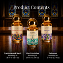 Frankincense & Myrrh, Lily of the Valley, Spikenard Anointing Oils Gift Set