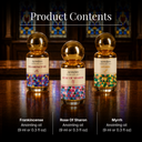 Frankincense, Myrrh & Rose of Sharon Anointing Oils Gift Set